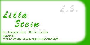 lilla stein business card